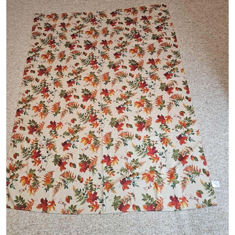 Nicole‎ Miller Home Autumn Leaves Tablecloth 60x84 Rectangular Fall Harvest